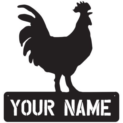 Rooster Custom Sign