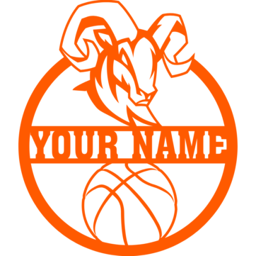 Mt. Vernon Rams Basketball - Custom Sign